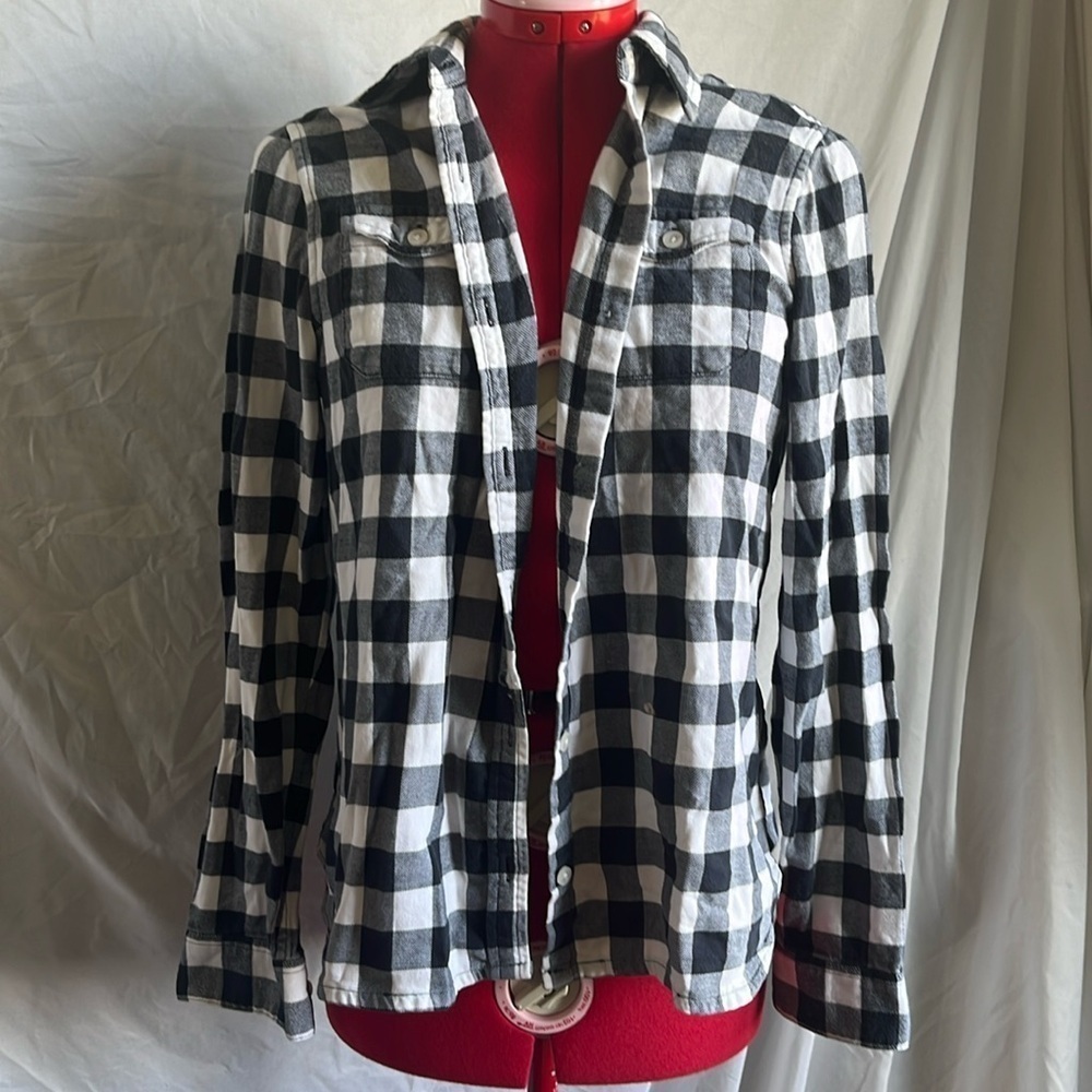 SM153 Tailor vintage button down plaid shirt